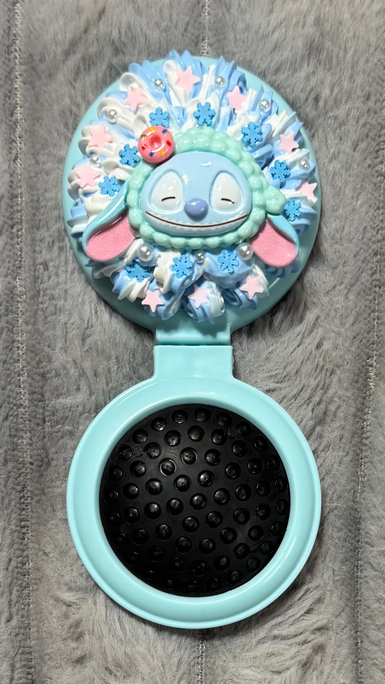 Cute Foldable Air Cushion Hair Brush – Kawaii Travel Detangler for Smooth, Frizz-Free Hair