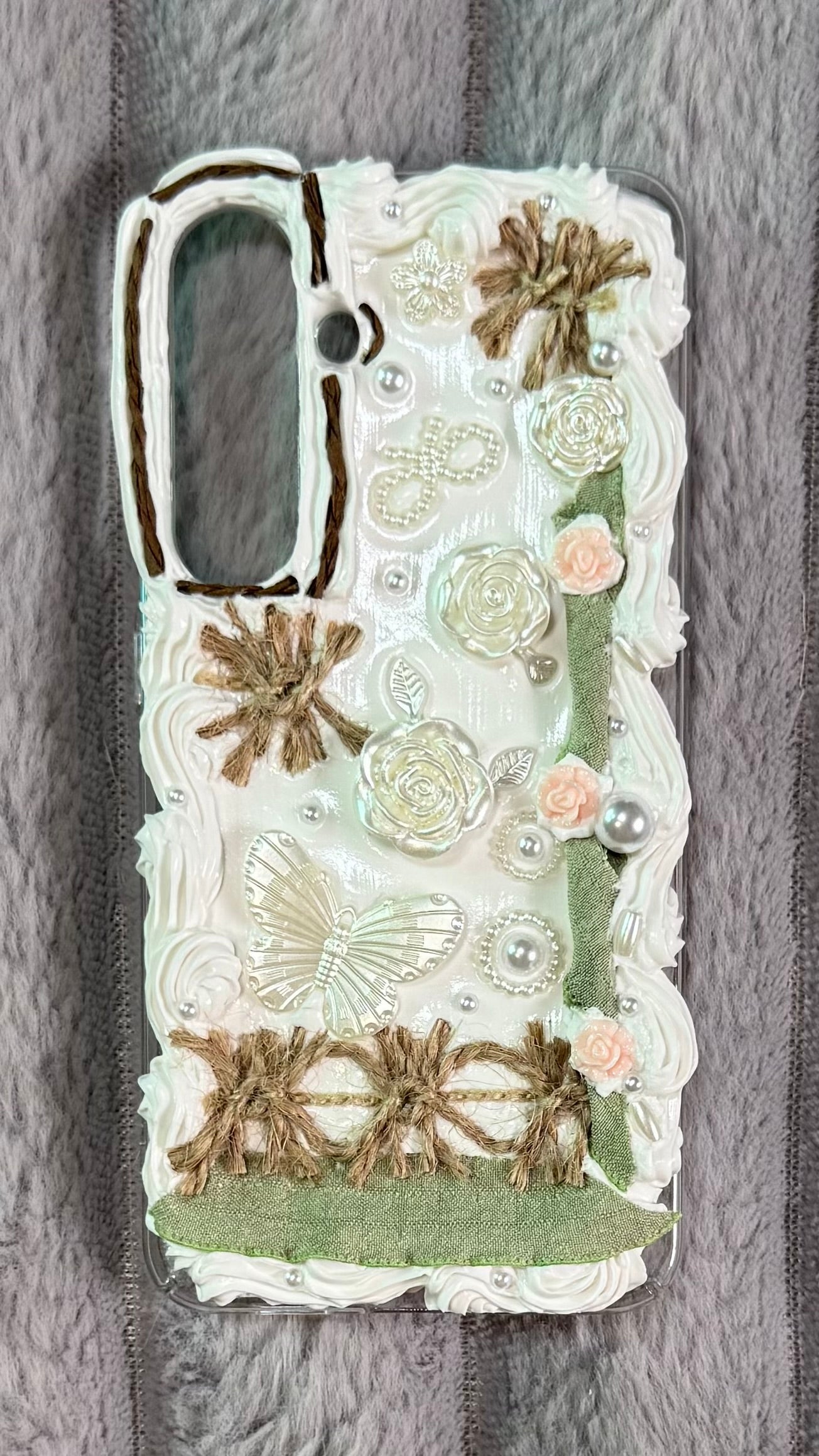 Butterfly Garden Whipped Cream Phone Case 🌸🦋