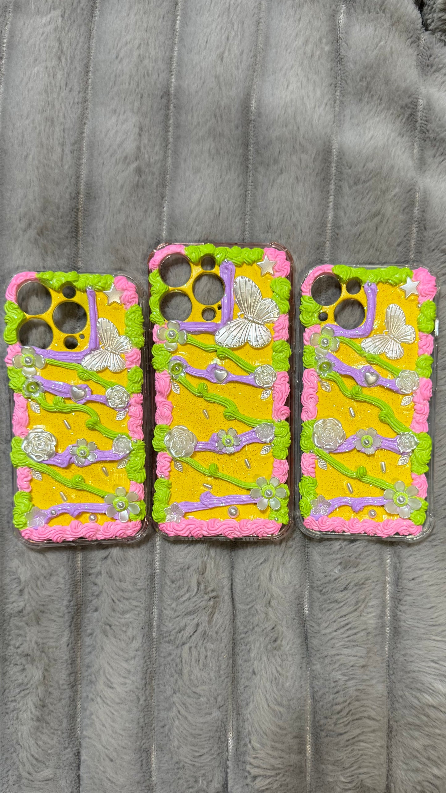 3Celestial Garden | Luxury Handmade Whipped Cream Phone Case.3