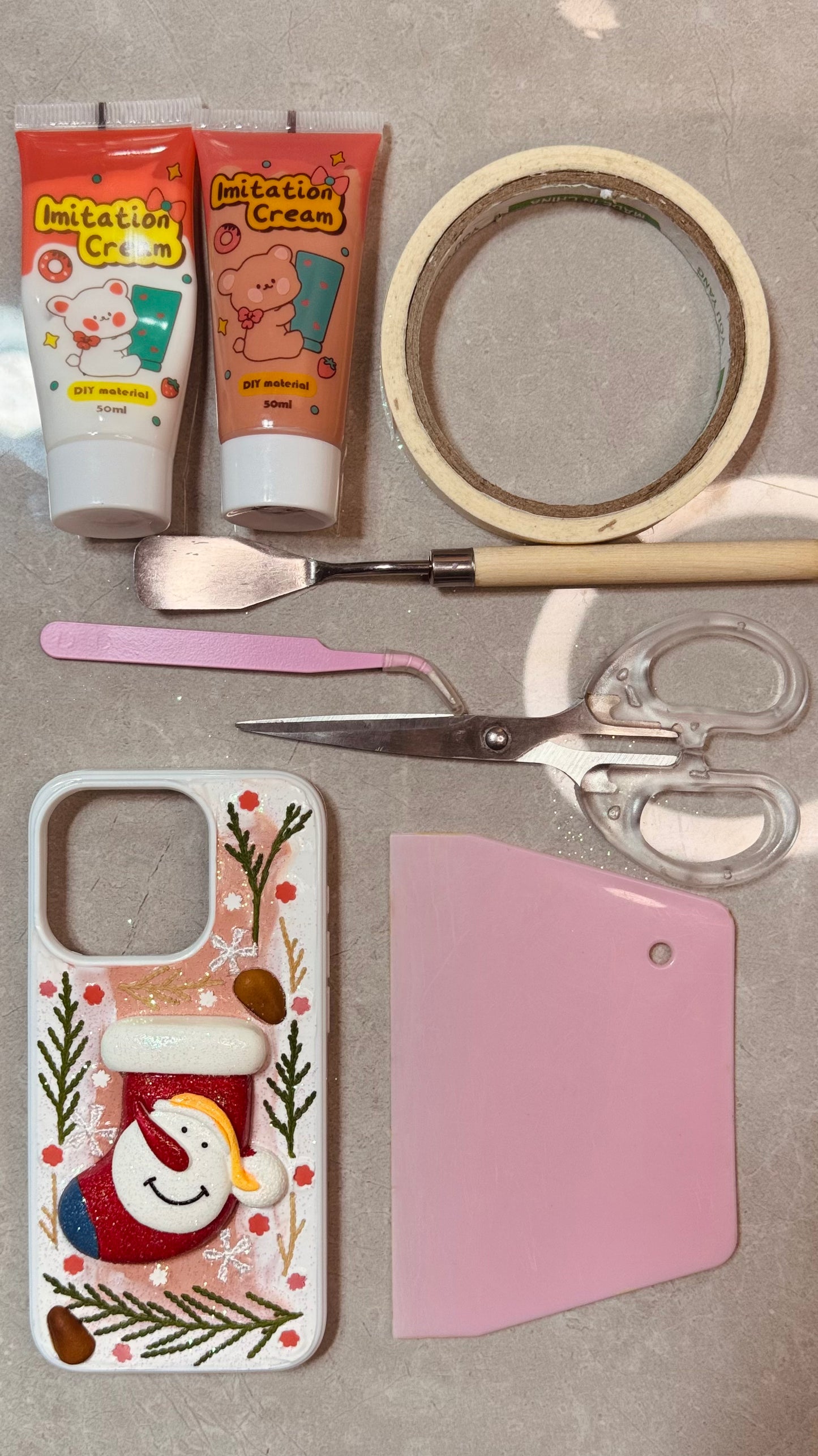 Cute Snowman & Stocking Christmas Phone Case