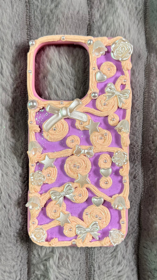 Dreamy Pastel Whip | Handmade Pearl & Charm Phone Case.2