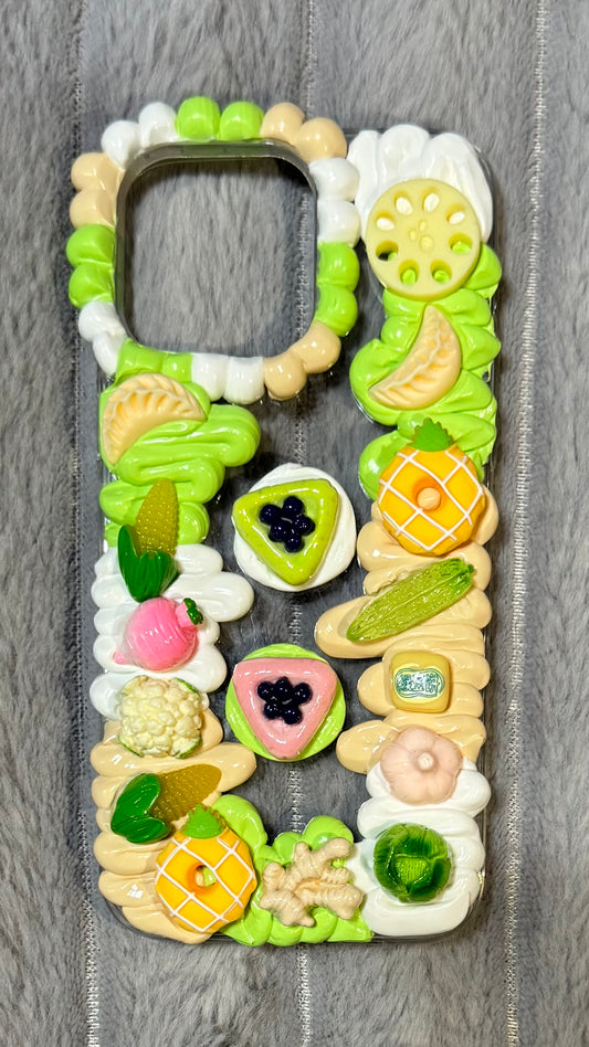 🍈 Fresh Fantasy Cream Case – Tropical Fruit Dream 🍍2