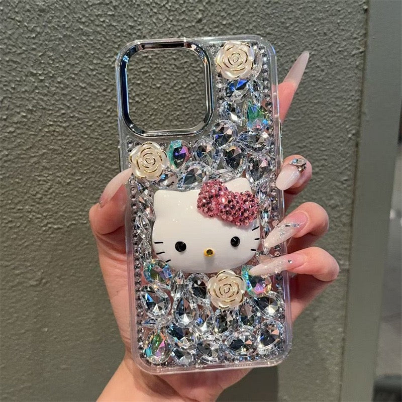 ✨ Gyaru Bling Hello Kitty Crystal iPhone Case ✨2