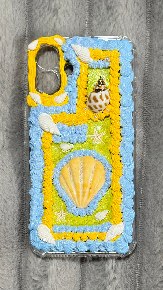 Unique Textured Seashell & Whipped Cream Phone Case