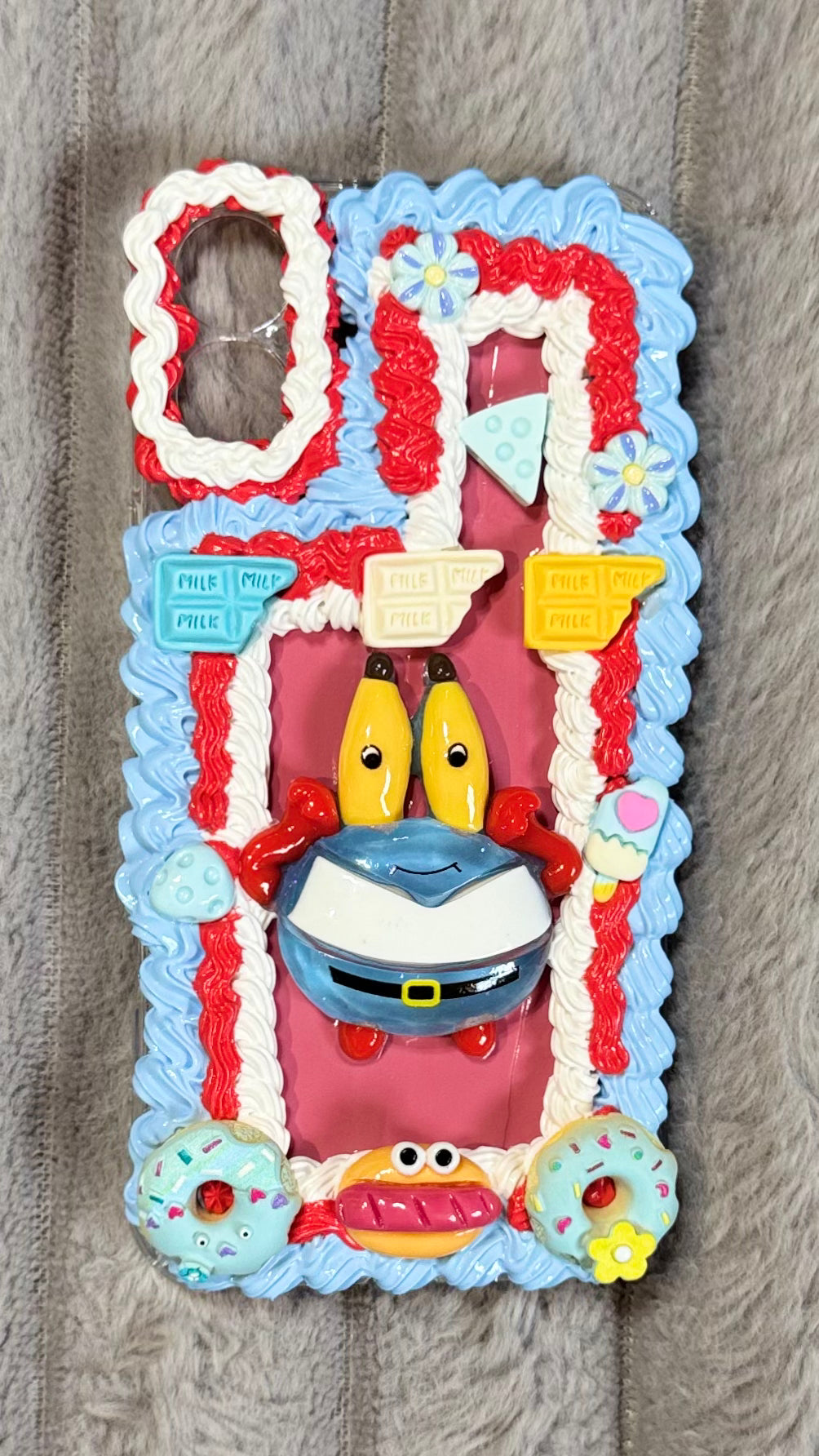 🍔 Handmade Miniature Food Ring with Mr. Krabs
