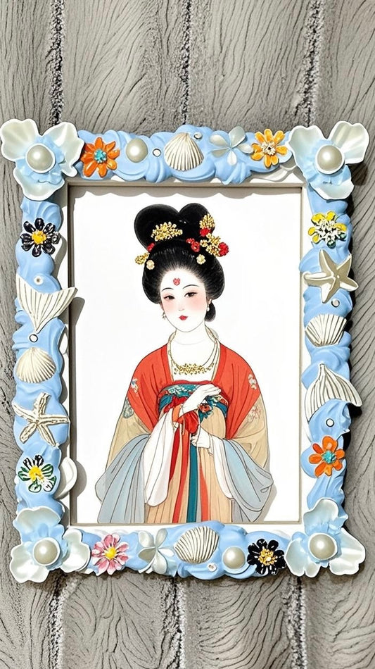 Handmade Ocean-Themed Resin Picture Frame – Beachcore Aesthetic Decor