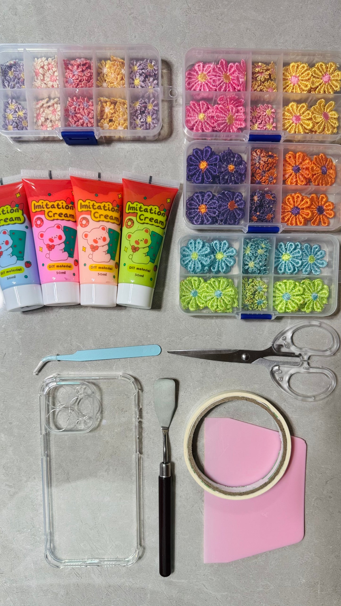 🦋 Fairycore Garden Dream Phone Case – Handmade 3D Whipped Cream Art for iPhone & Samsung