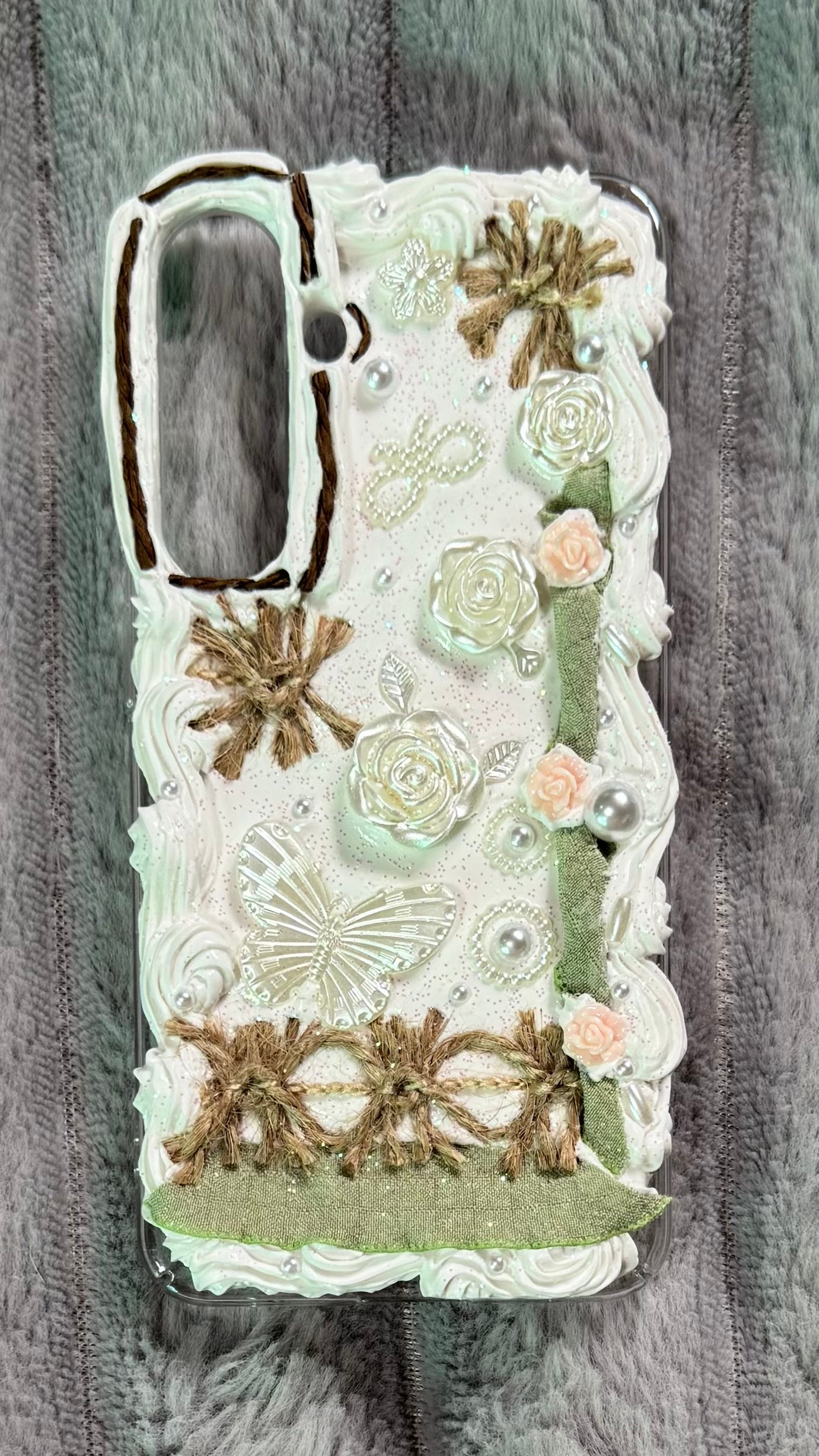 Butterfly Garden Whipped Cream Phone Case 🌸🦋