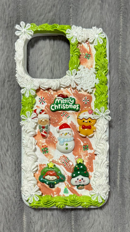 🎄Merry Christmas Creamy Phone Case – Festive Holiday Charm