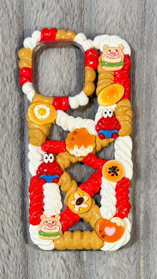 🍩 Sweet Fantasy Breakfast Case – Cute 3D Whipped Design.2
