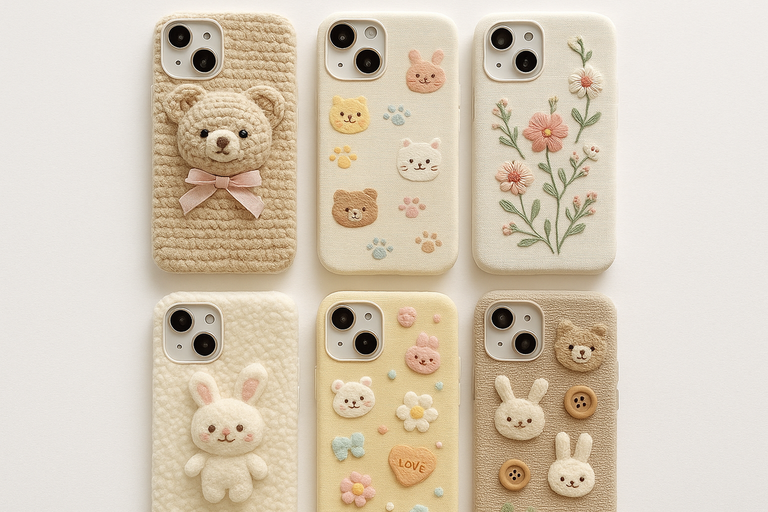Fundas de teléfono adorables hechas a mano, únicas en el mundo