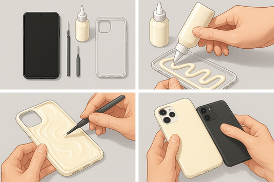 How to create a perfect phone case with cream glue