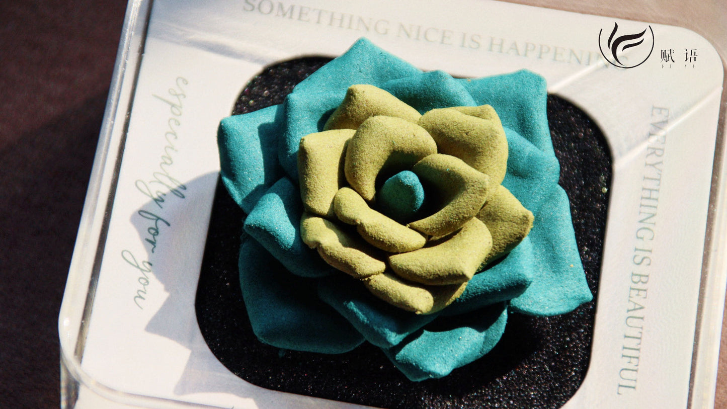 Handcrafted Rose Incense Blossom — Natural Aromatic Home Decor