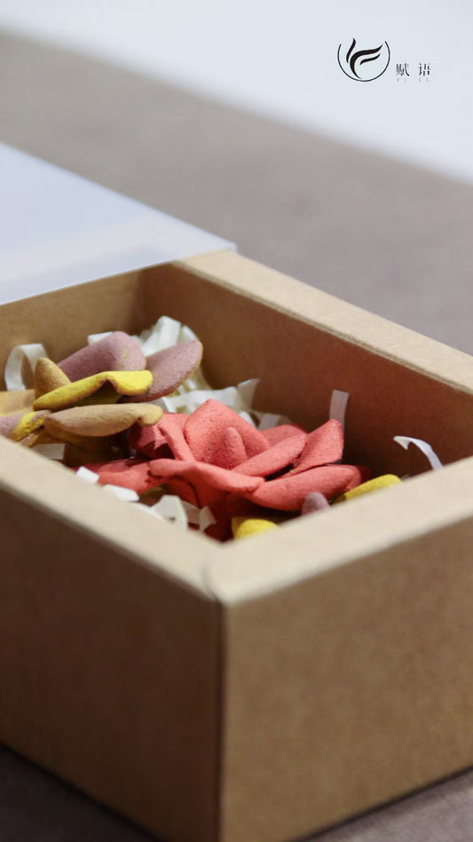 Handcrafted Rose Incense Blossoms for Relaxation & Home Aroma