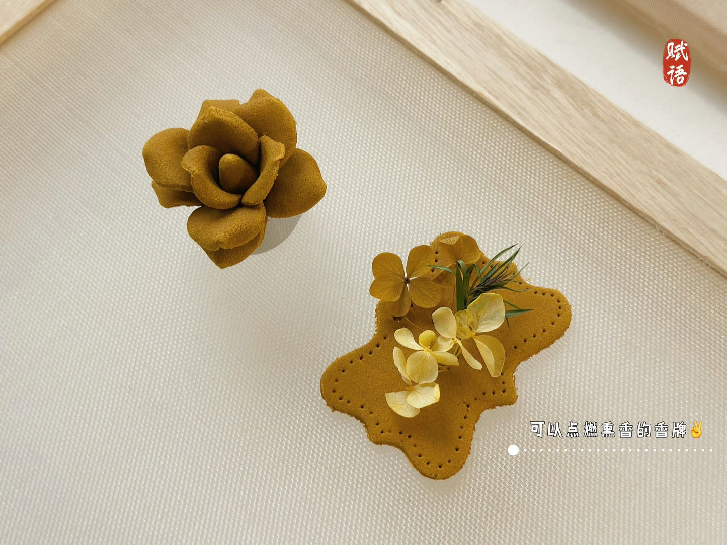 Handcrafted Rose Incense Blossoms for Relaxation & Home Aroma