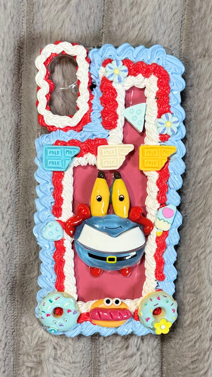 🍔 Handmade Miniature Food Ring with Mr. Krabs