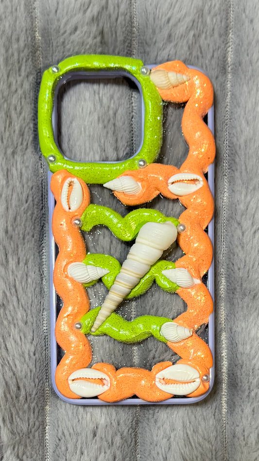 Neon Reef Shell Case 🐚 | Bold Summer Phone Cover