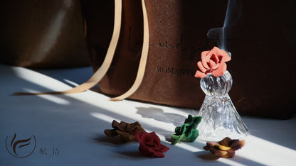 Handcrafted Rose Incense Blossoms for Relaxation & Home Aroma