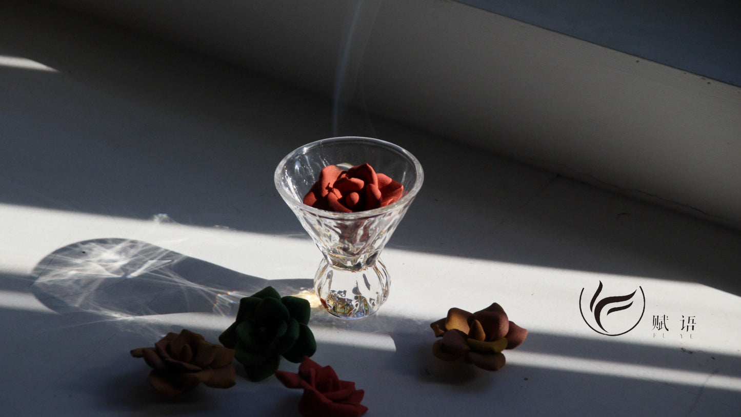 Handcrafted Rose Incense Blossoms for Relaxation & Home Aroma