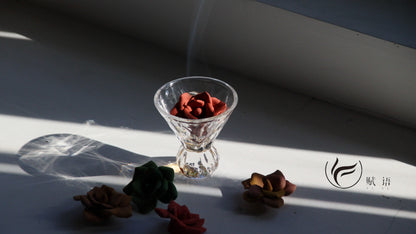 Handcrafted Rose Incense Blossoms for Relaxation & Home Aroma