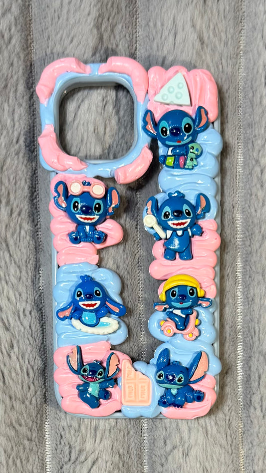 Cute Stitch Galaxy Whip Phone Case – Pastel Dream Design.2