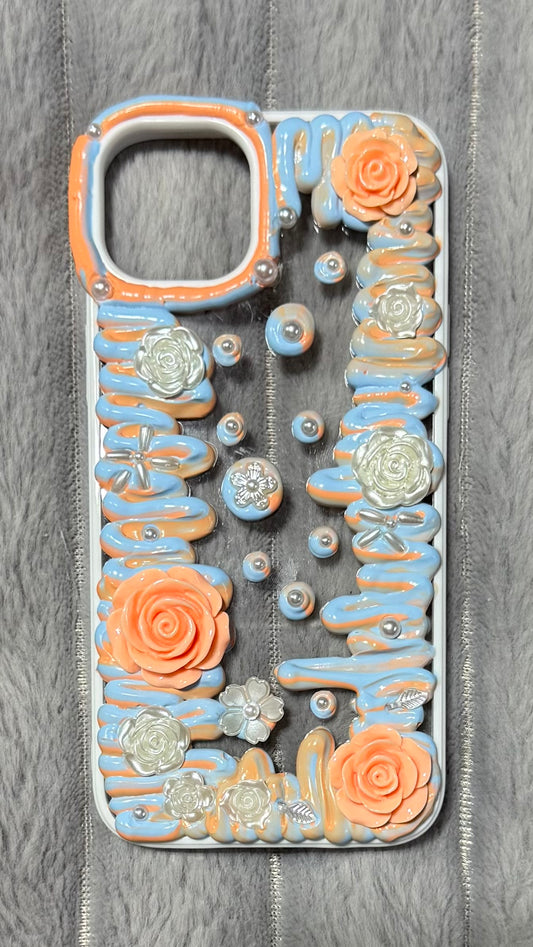 Dreamy Pastel Blossom Cream Phone Case 🌸💙