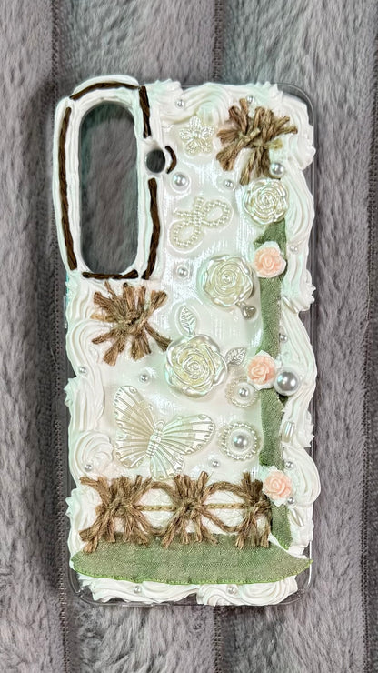 Butterfly Garden Whipped Cream Phone Case 🌸🦋