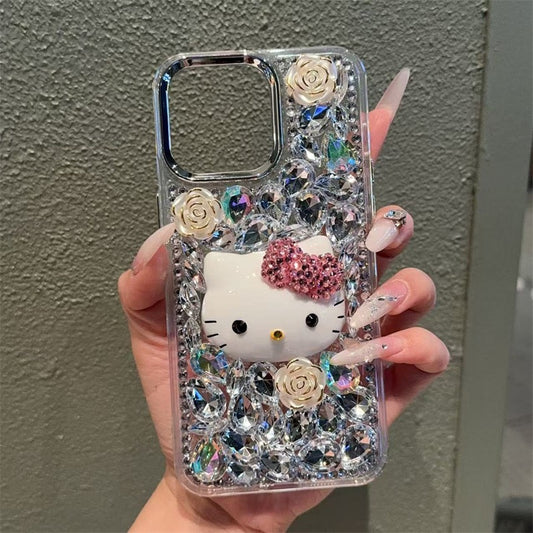 ✨ Gyaru Bling Hello Kitty Crystal iPhone Case ✨2