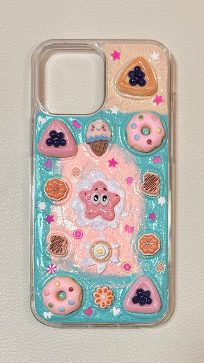 Handmade Kawaii 3D Dessert Star Decoden iPhone Case