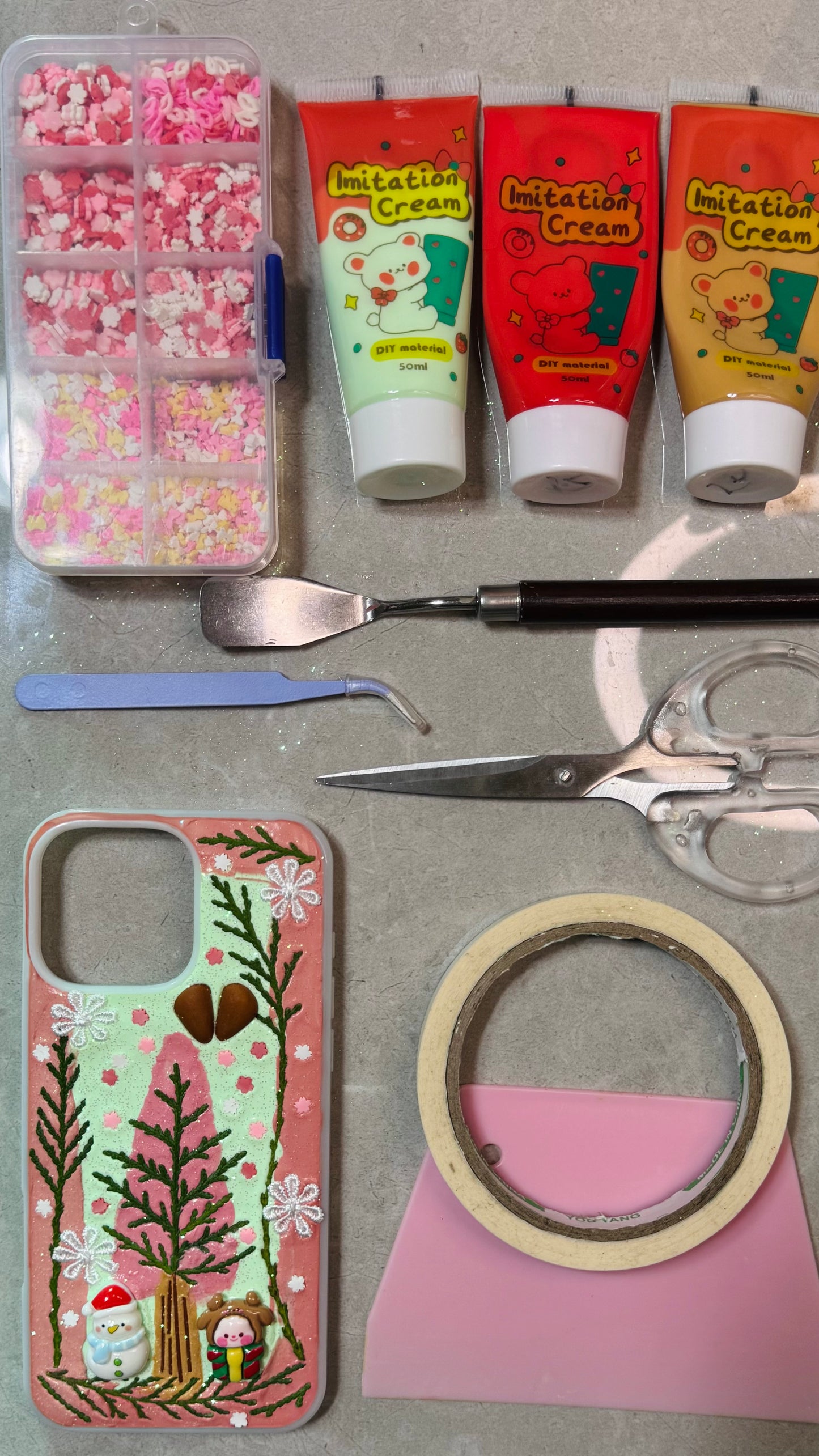 Handmade Dreamy Forest Christmas Phone Case