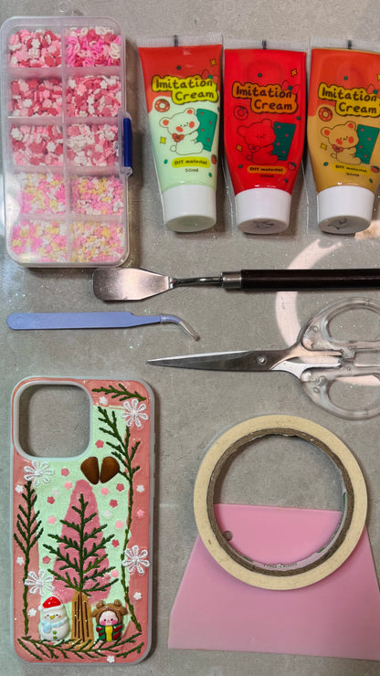 Handmade Dreamy Forest Christmas Phone Case