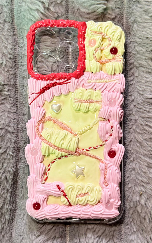 "Cord - Woven Heart Charm Phone Case"