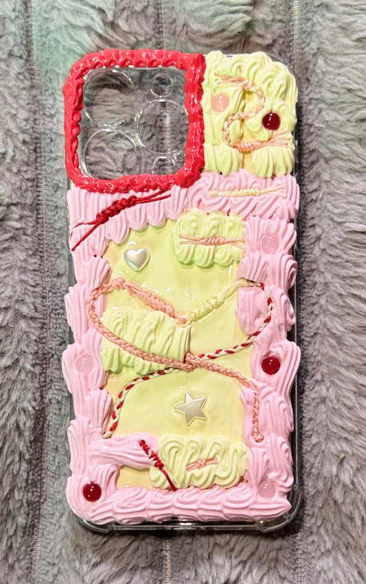 "Cord - Woven Heart Charm Phone Case"