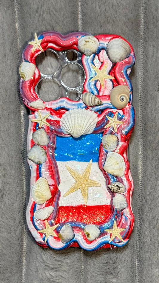 French Riviera Cream Shell Phone Case