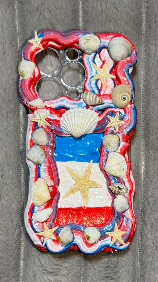 French Riviera Cream Shell Phone Case