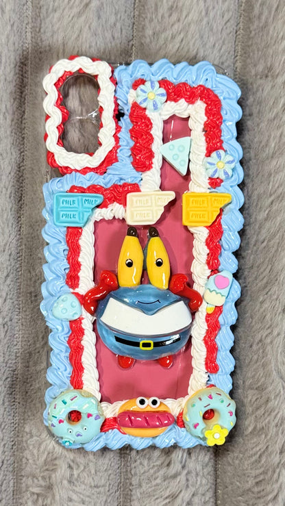 🍔 Handmade Miniature Food Ring with Mr. Krabs