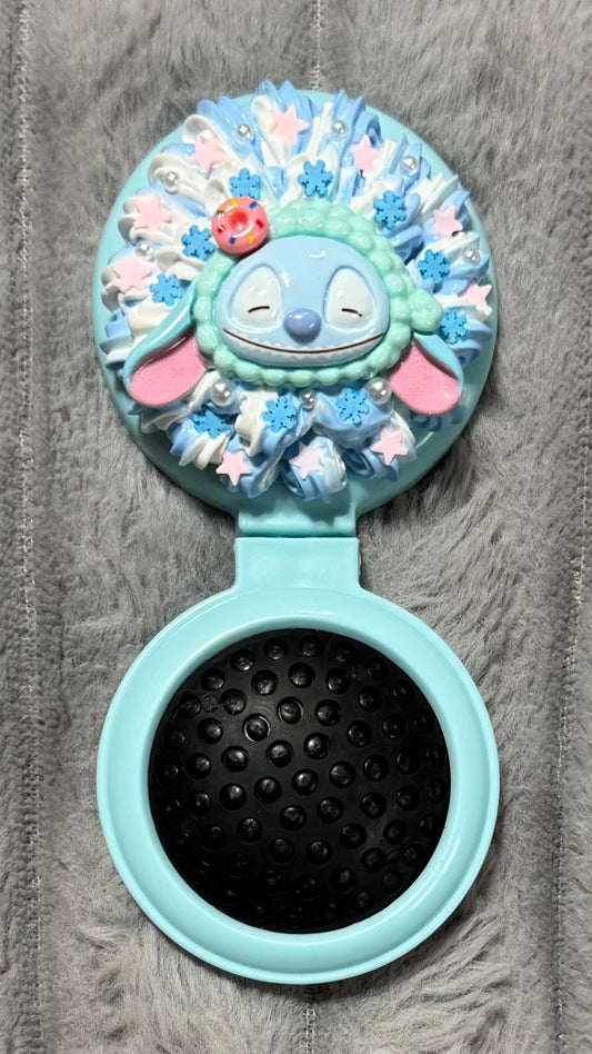 Cute Foldable Air Cushion Hair Brush – Kawaii Travel Detangler for Smooth, Frizz-Free Hair
