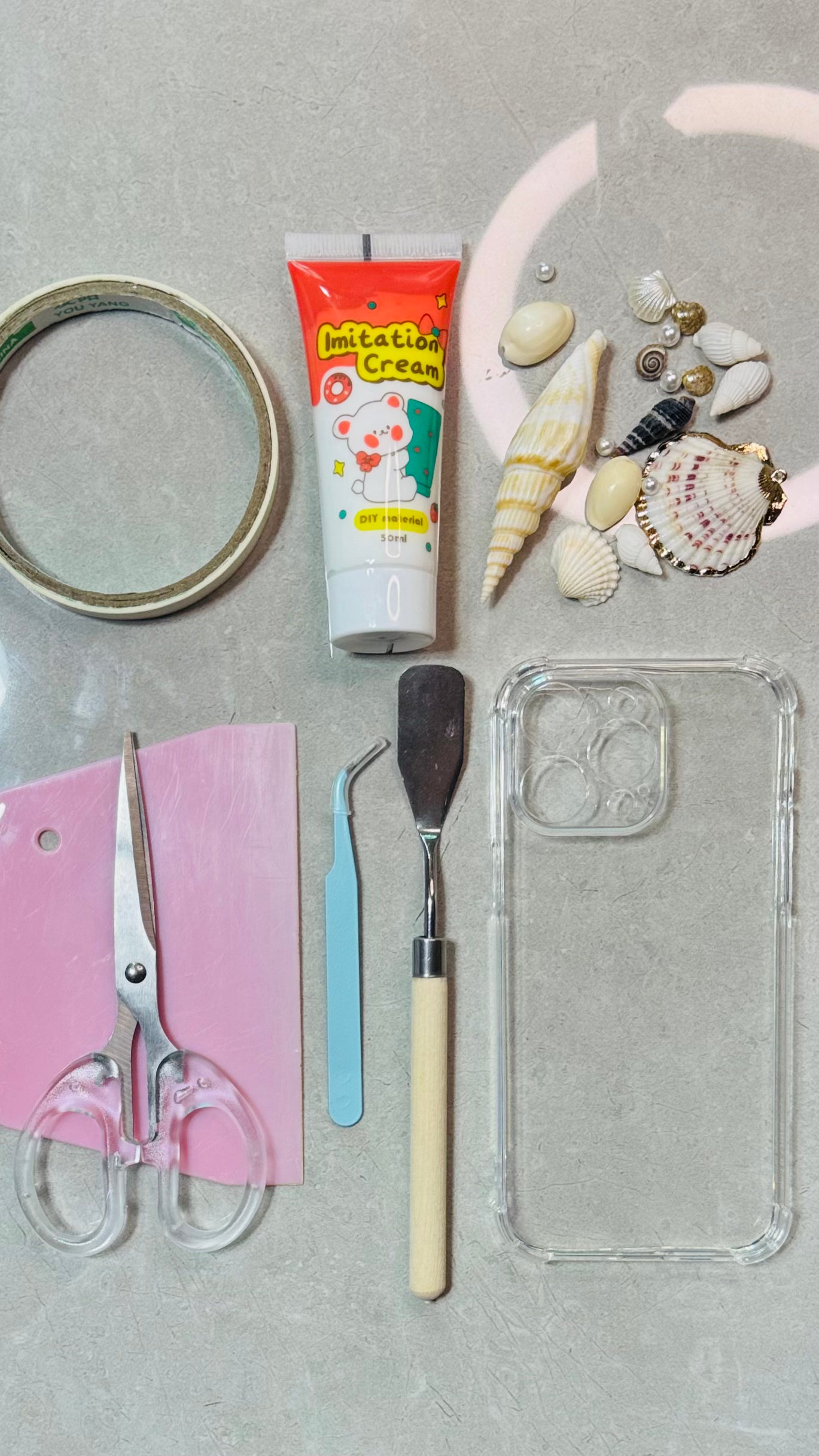 Handmade Ocean Shell Cream Phone Case – Beachcore Aesthetic