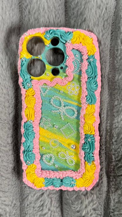Whipped Pastel Dream Case – Handmade 3D Pearl Deco Phone Cover