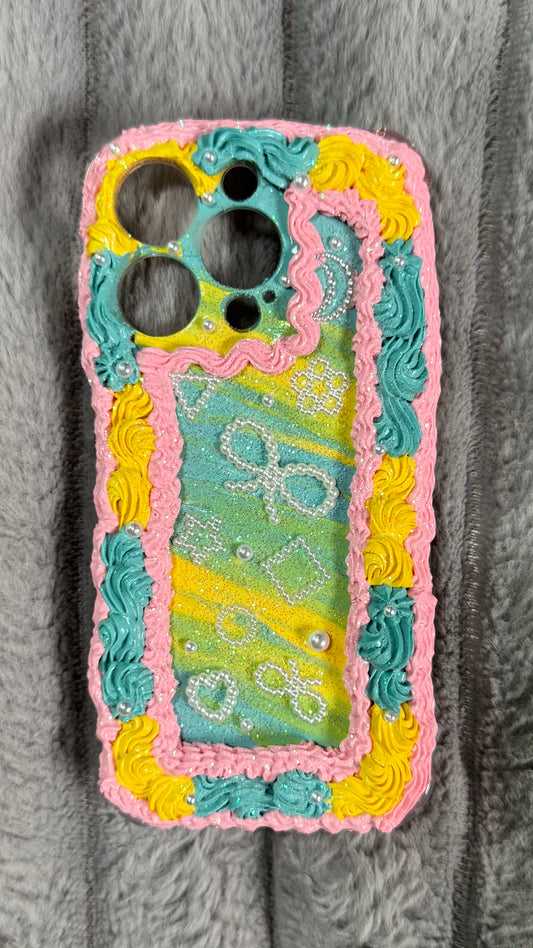 Whipped Pastel Dream Case – Handmade 3D Pearl Deco Phone Cover