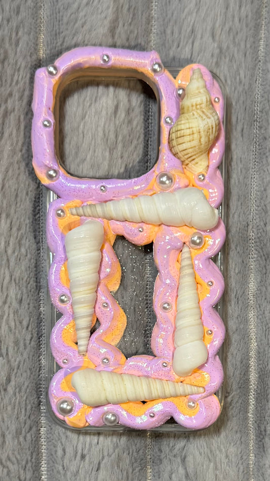 Seashell Dream Whipped Cream Phone Case – Handmade