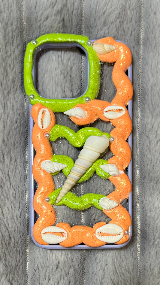 Neon Reef Shell Case 🐚 | Bold Summer Phone Cover