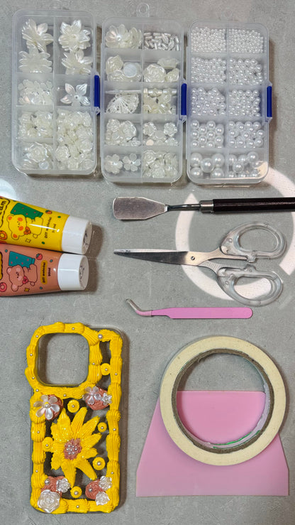 Sunny Bloom Whipped Cream Phone Case 