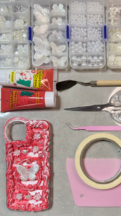 Red Whipped Cream Butterfly Phone Case – Sweet Fantasy