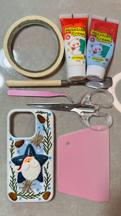 Handmade Santa Star Christmas Phone Case – Winter Edition