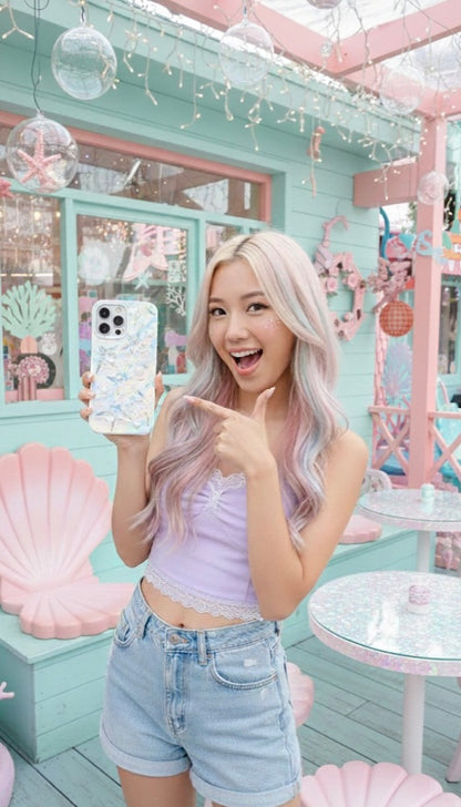 Ocean Starfish Phone Case – Pastel Sea-Inspired Design