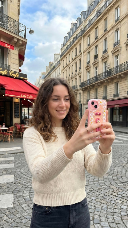 Strawberry Bear Daisy Handmade Cute Phone Case