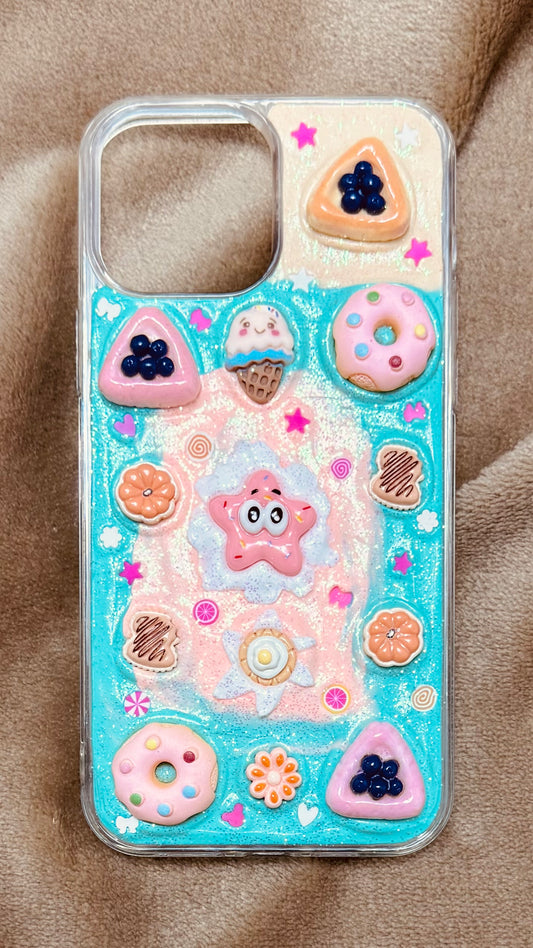 Handmade Kawaii 3D Dessert Star Decoden iPhone Case