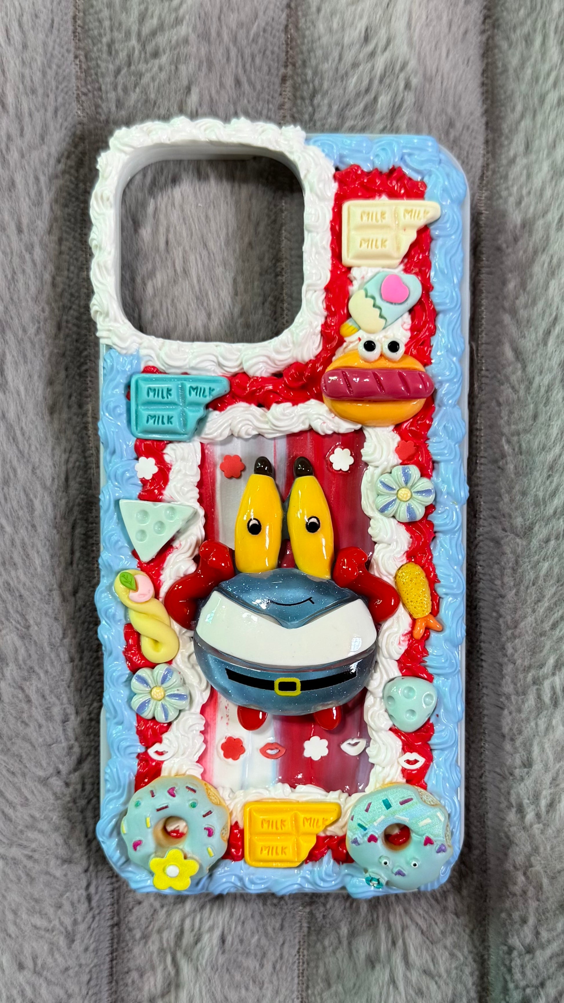 ✨ Kawaii Mr. Krabs Whipped Cream Phone Case 🍩🦀.2