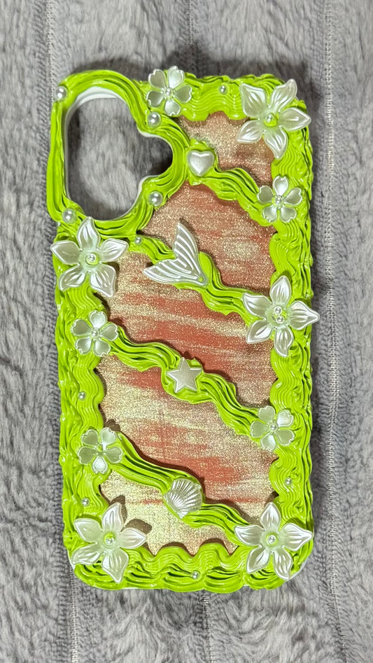 ✨ Mermaid Garden Pearl Flower iPhone Case ✨